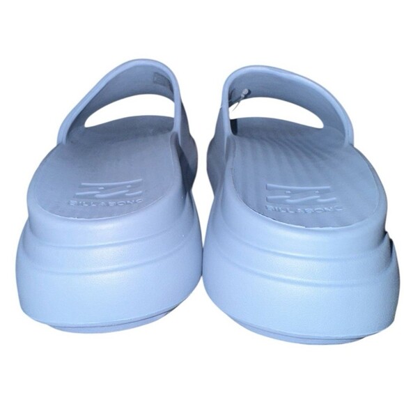 Billabong Blue Platform Slides Size 10 Chunky Cushioned Beach Pool Sandals New - Picture 6 of 8
